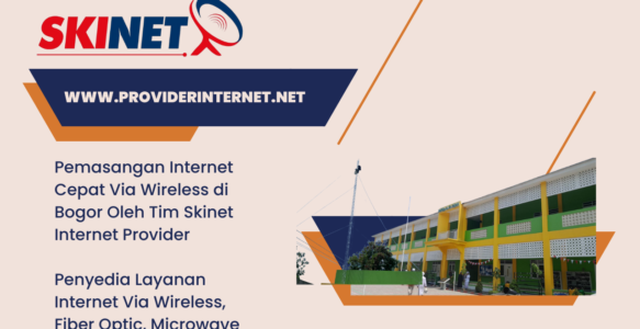 Pemasangan Internet Cepat Via Wireless di Pesantren Al Bahjah Bogor Oleh Tim Skinet Internet Provider